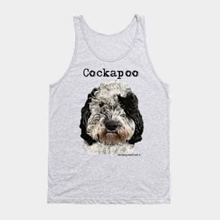 Black and White Cockapoo Dog Tank Top